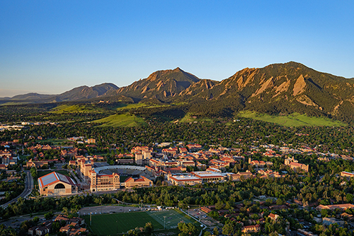 CU Boulder campus panoramic 