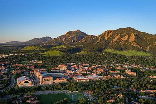 CU Boulder campus panoramic 