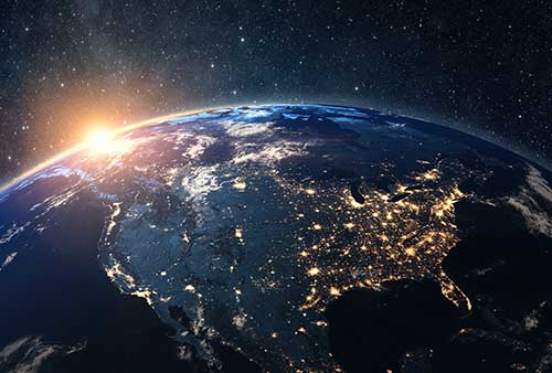 picture of earth from outer-space