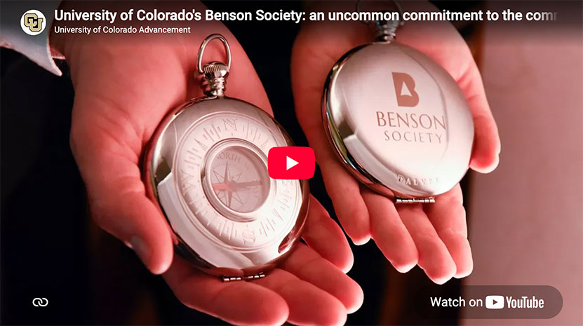 University of Colorado's Benson Society: an uncommon commitment to the common good