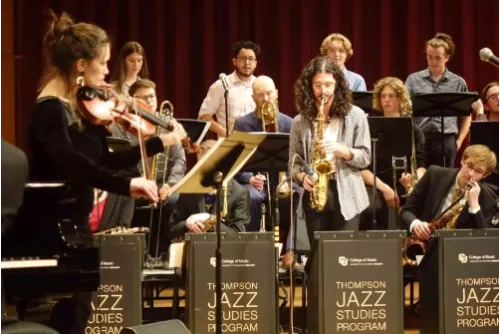 A student jazz performance